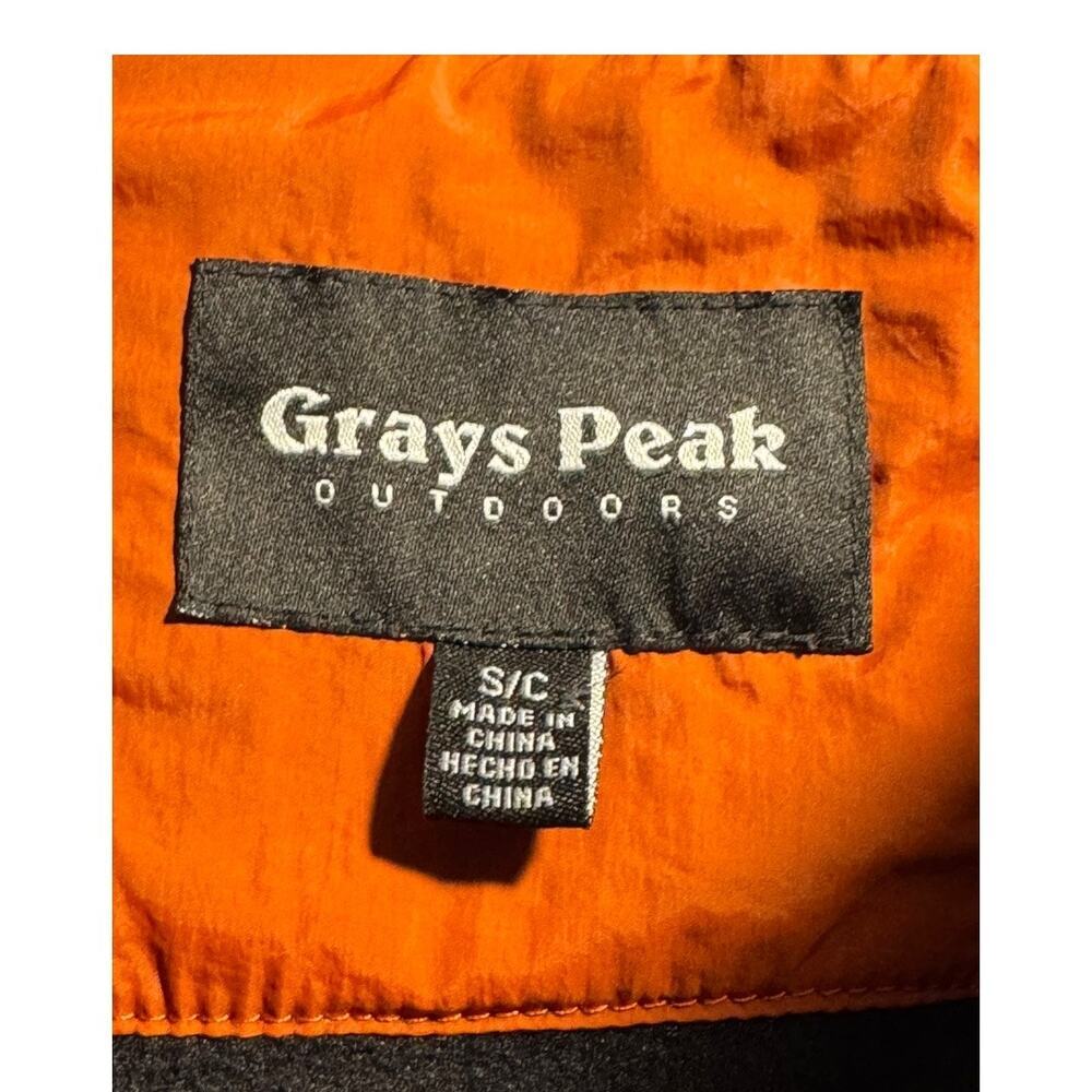 New Grays Peek Men’s Small Outdoor Black Evergreen Quarter Zip Fleece Pullover - Picture 4 of 7